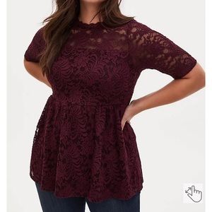 lace babydoll top